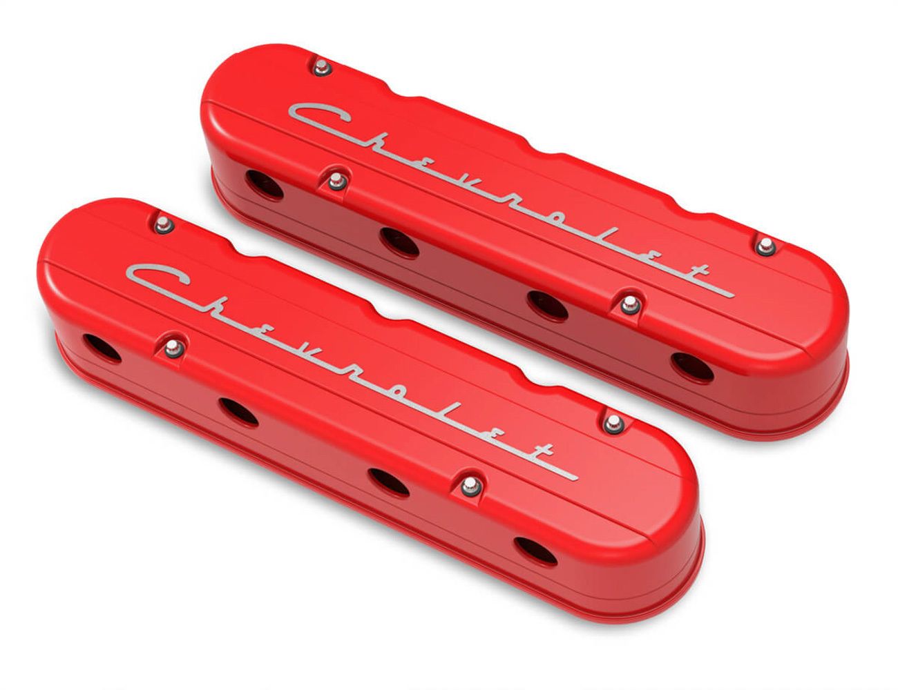 HOLLEYValve Cover Set 2-Piece GM LS w/Chevrolet Logo