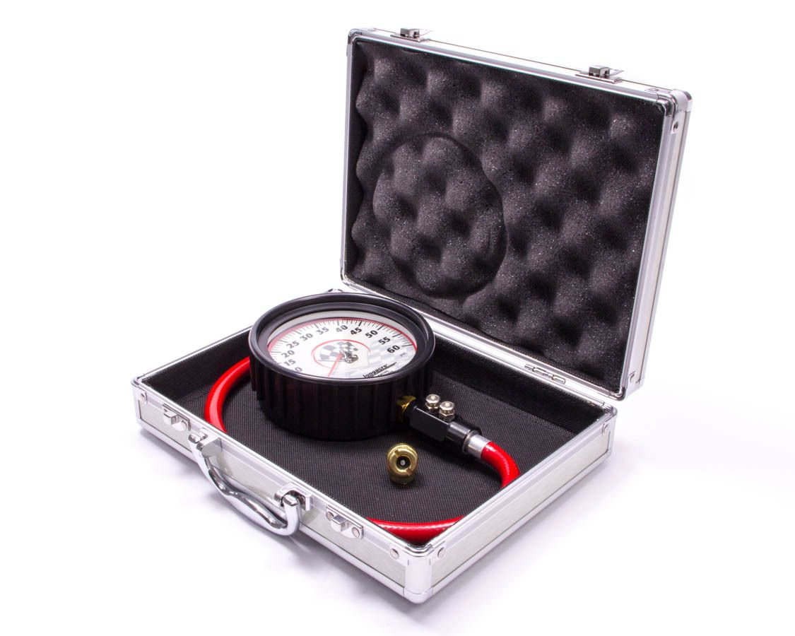 LONGACRETire Gauge 0-60PSI 4.5in GID Dual Bleed Pro