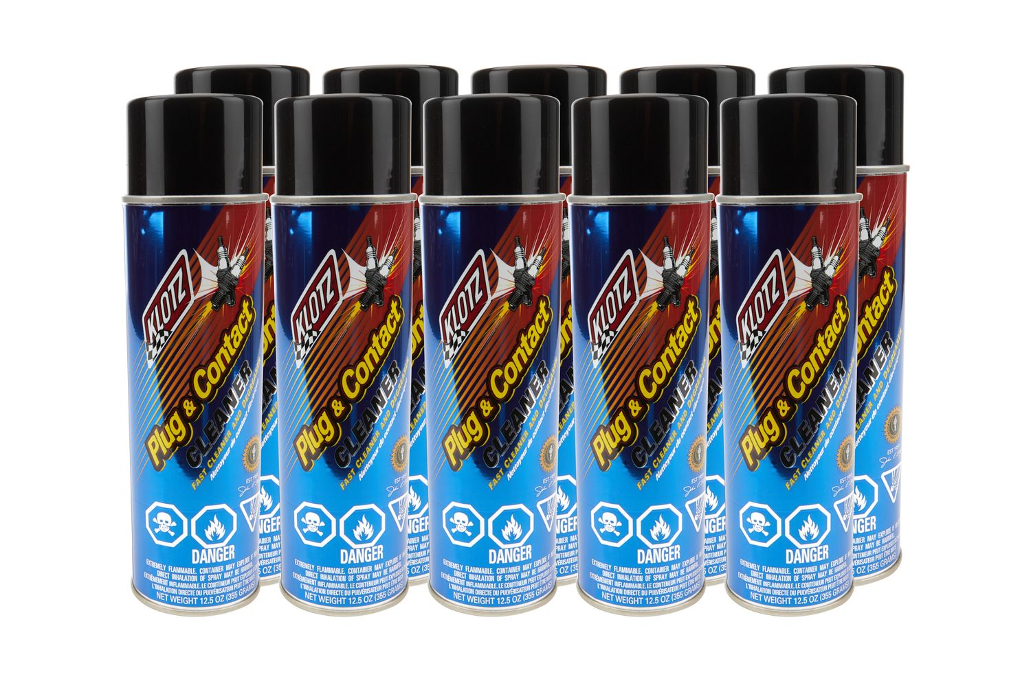 KLOTZ SYNTHETIC LUBRICANTSPlug and Contact Cleaner Case 12.5 Ounces