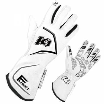 K1 RACEGEARGloves Flight XX-Large White