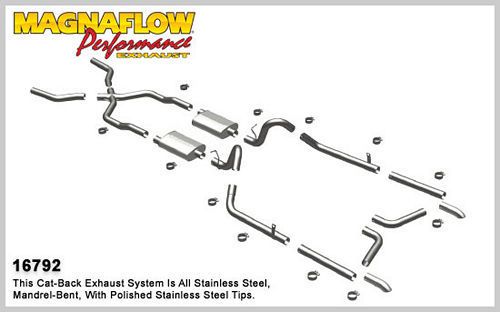 MAGNAFLOW PERF EXHAUST55-57 Chevy Bel Air Crossmember Back Exhaust