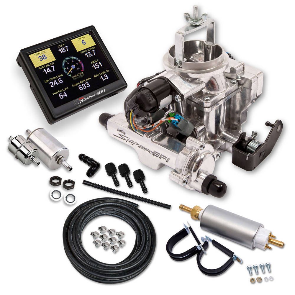 HOLLEYSniper EFI BBD Jeep CJ Master Kit Shiny Finish
