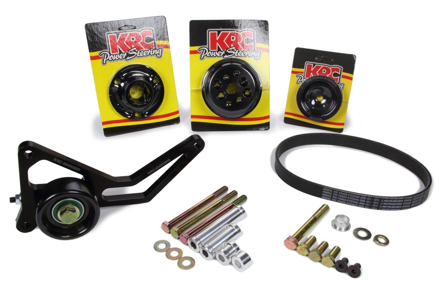 KRC POWER STEERINGPro Series Serpentine Pulley Kit 30% w/Idler