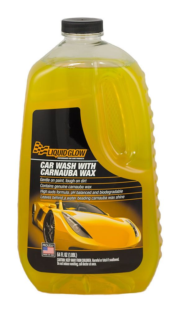 LIQUID GLOW Car Wash with Carnauba 64oz Bottle