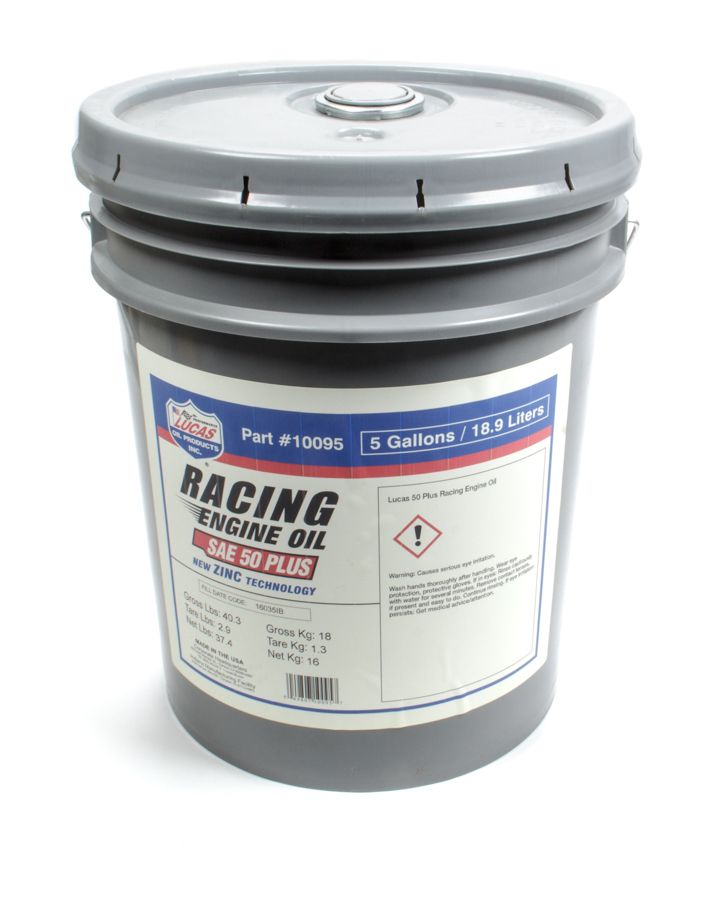 LUCAS OILSAE 50 Plus Racing Motor 5 Gallon Pail