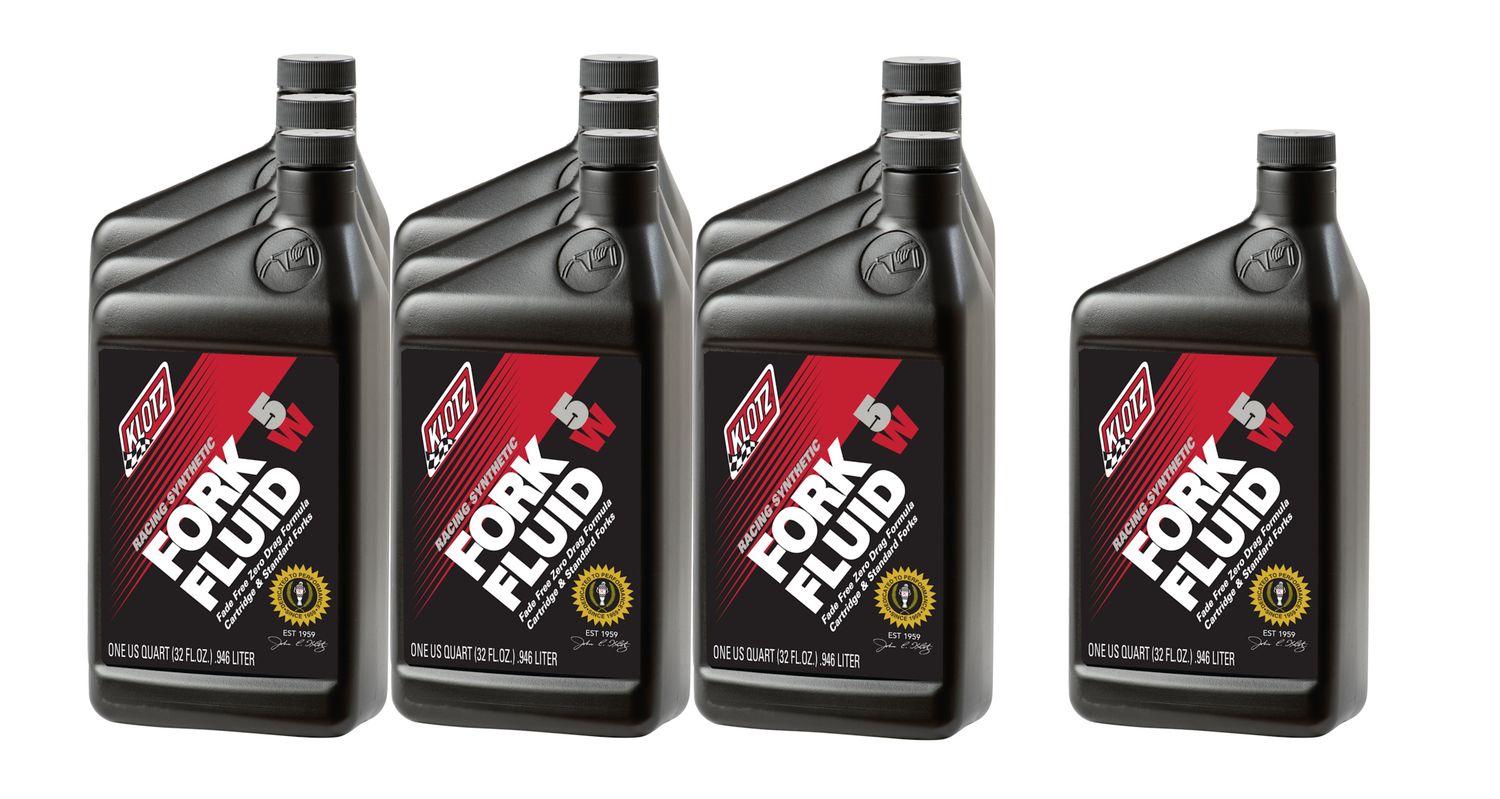 KLOTZ SYNTHETIC LUBRICANTS5W Racing Synthetic Shock Oil Case 10x1Qt