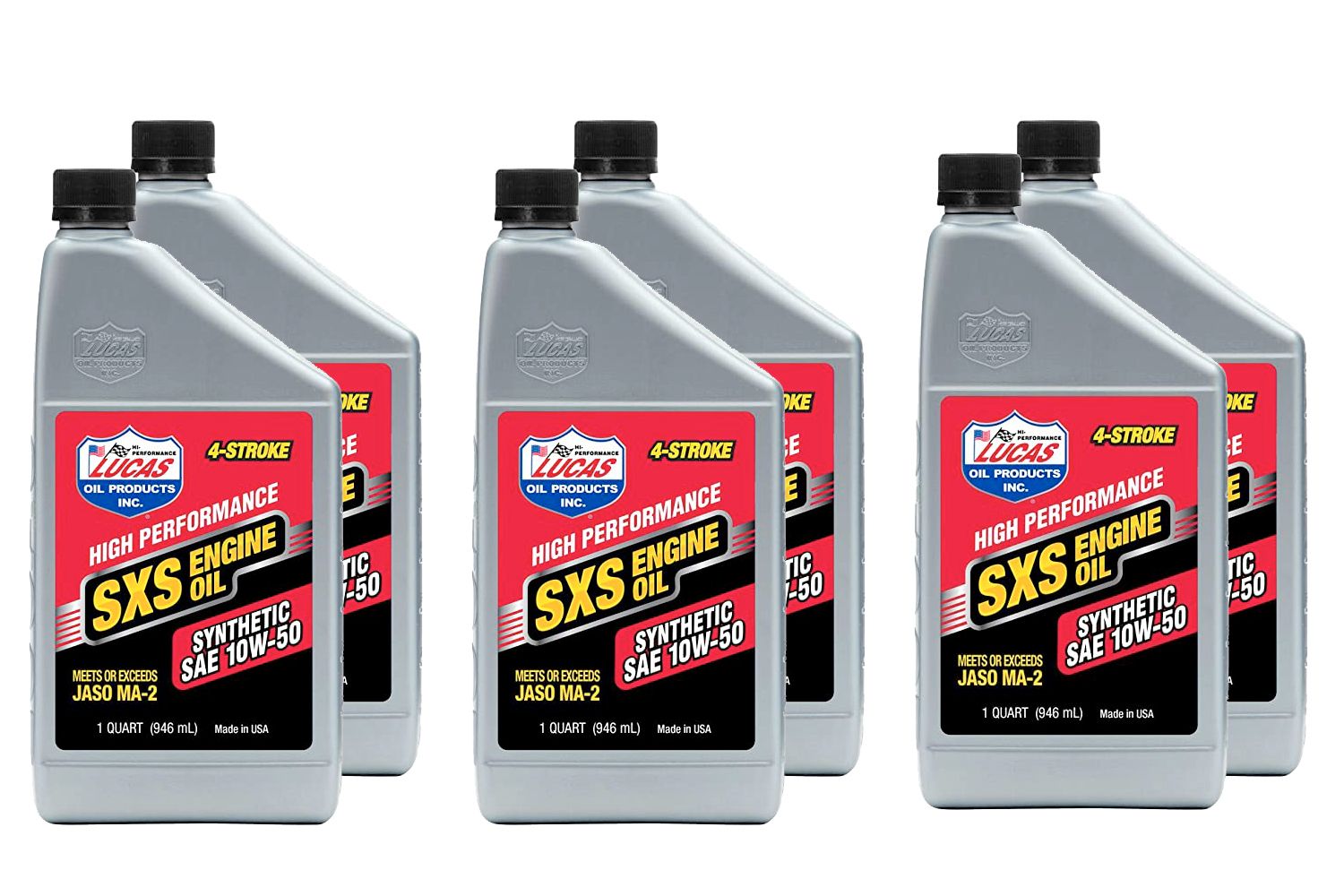 LUCAS OILSynthetic 10w50 SXS Oil Case 6 x 1 Quart
