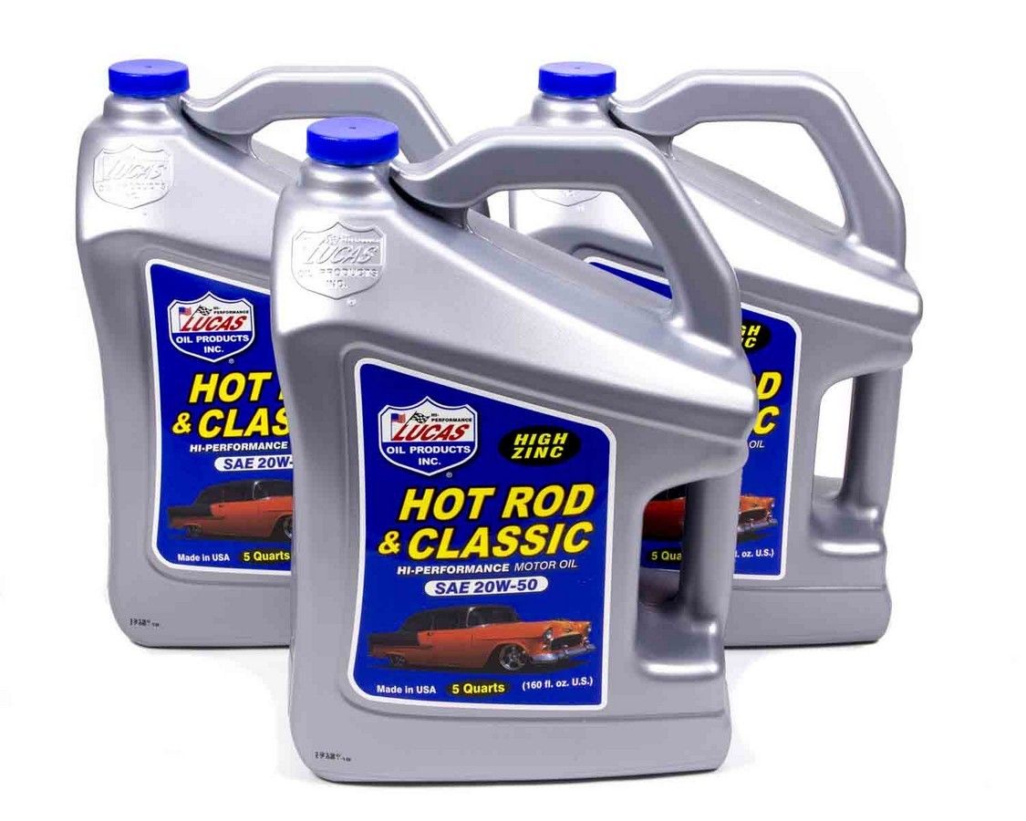 LUCAS OIL20w50 Petroleum Oil 3x5 Qt Jug