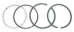 JE PISTONSPiston Ring Set 4.560 Moly 1/16 1/16 3/16