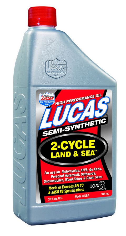 LUCAS OIL Land & Sea 2-Cycle Oil Case 6 x 1 Quart