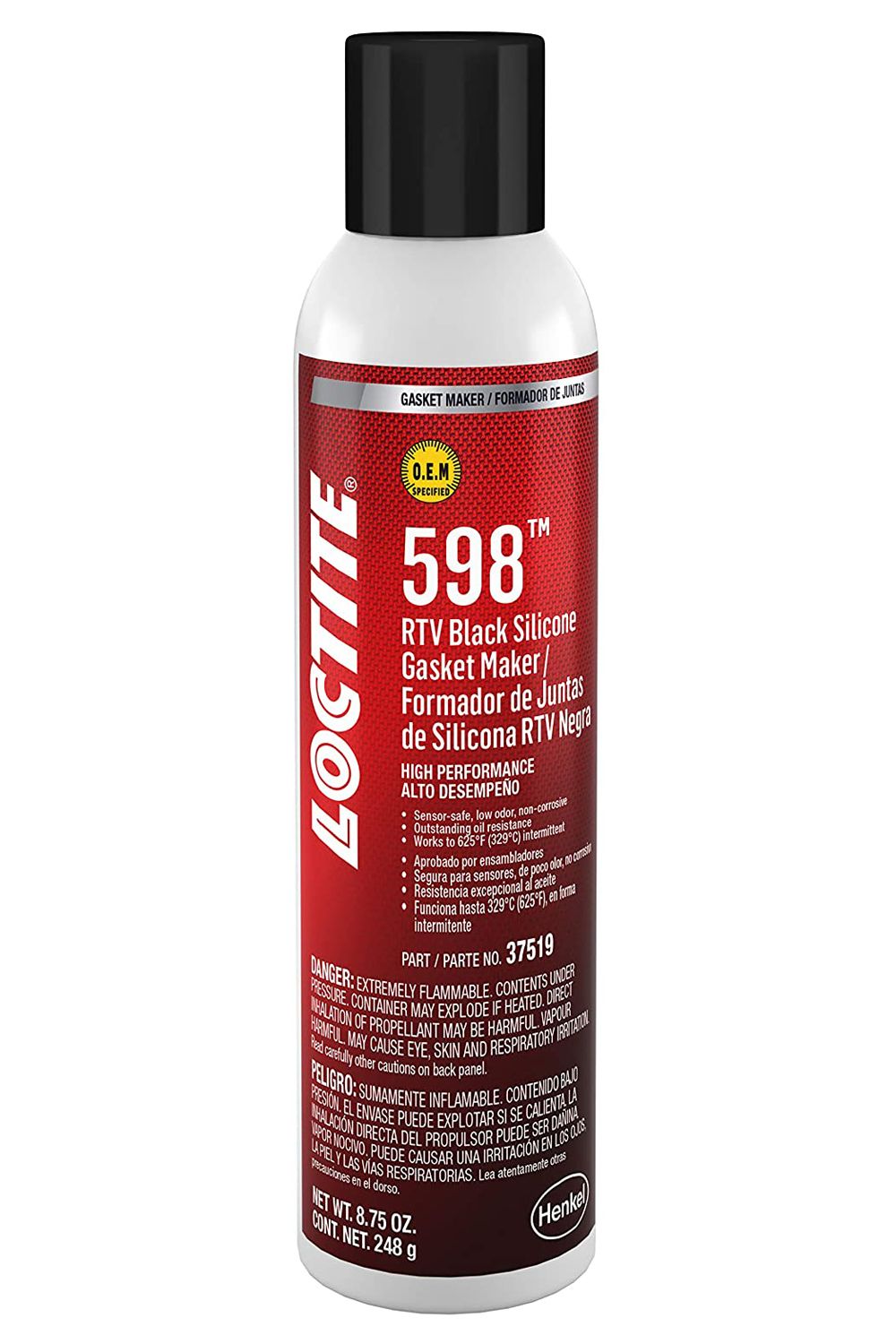 LOCTITERTV 598 Black High Perfo rmance Silicone 8.75oz