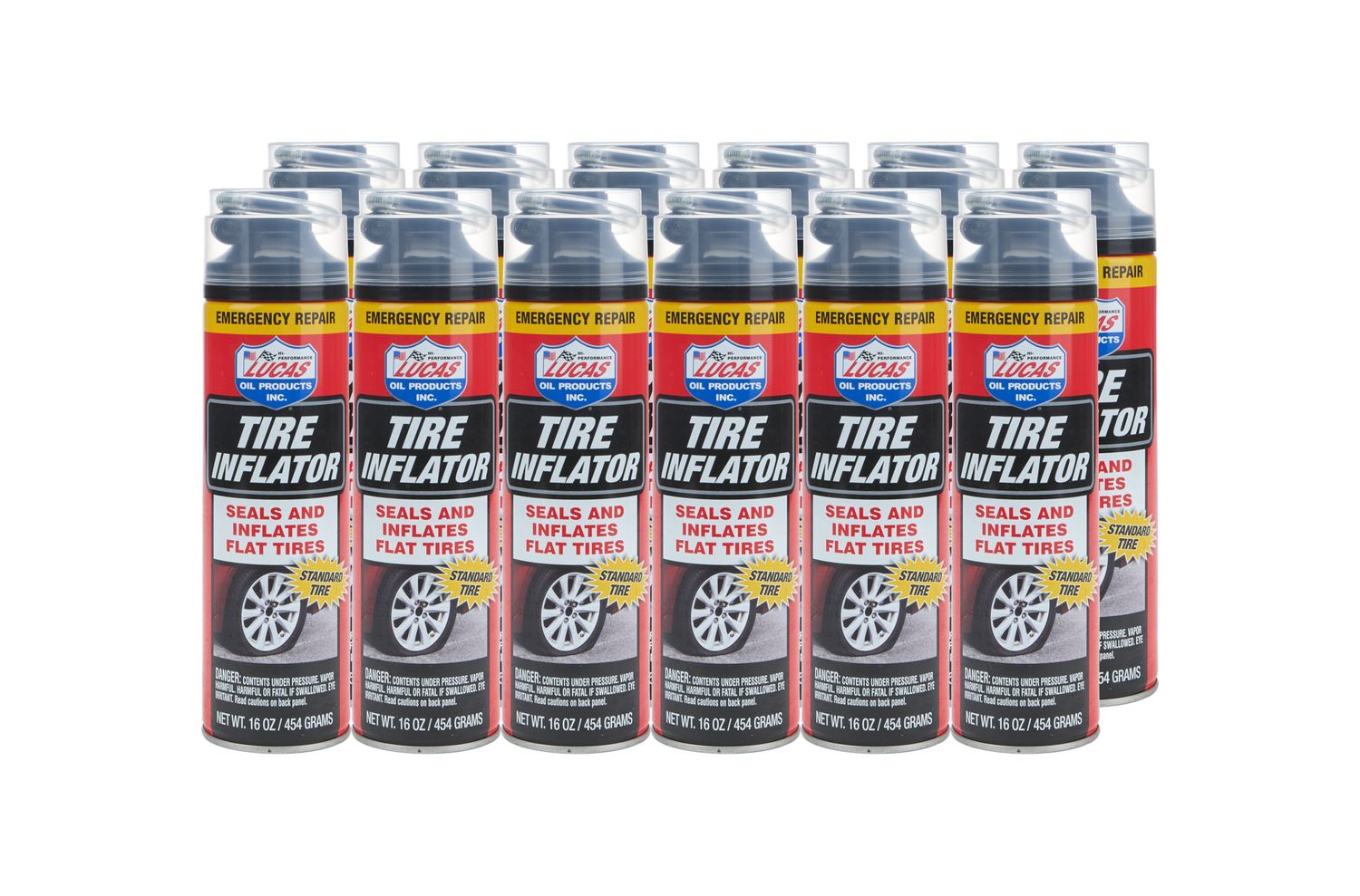LUCAS OILTire Inflator Case 12 x 16oz.