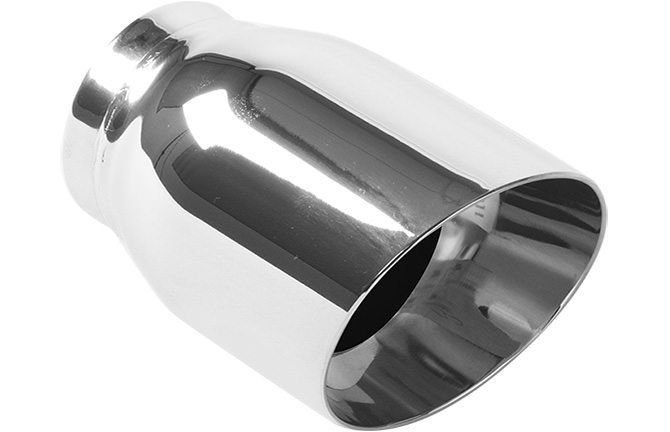 MAGNAFLOW PERF EXHAUSTDouble Wall Tip Polished 2.5in Inlet/3.5in Outlet