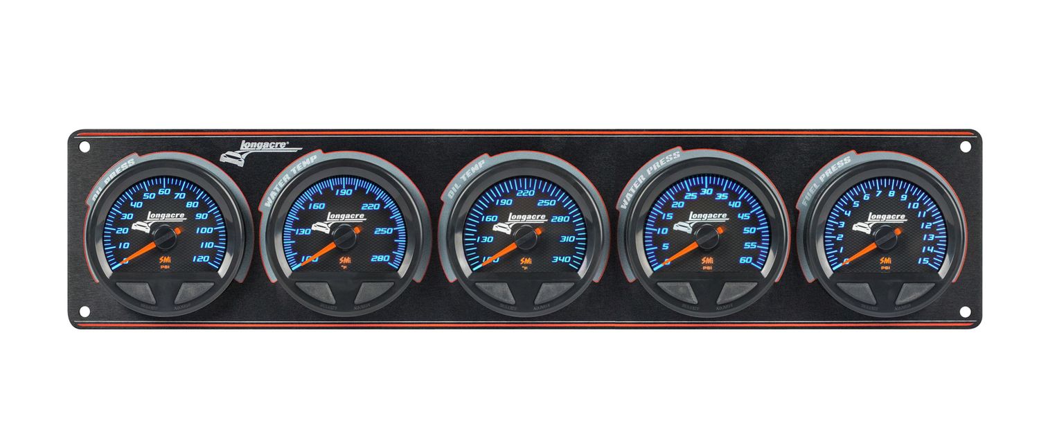 LONGACREWaterproof SMI 5 Gauge Panel OP/WT/OT/WP/FP