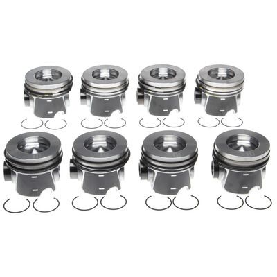 MAHLE ORIGINAL/CLEVITEPiston Set w/Rings Ford 6.4L Diesel 8pk