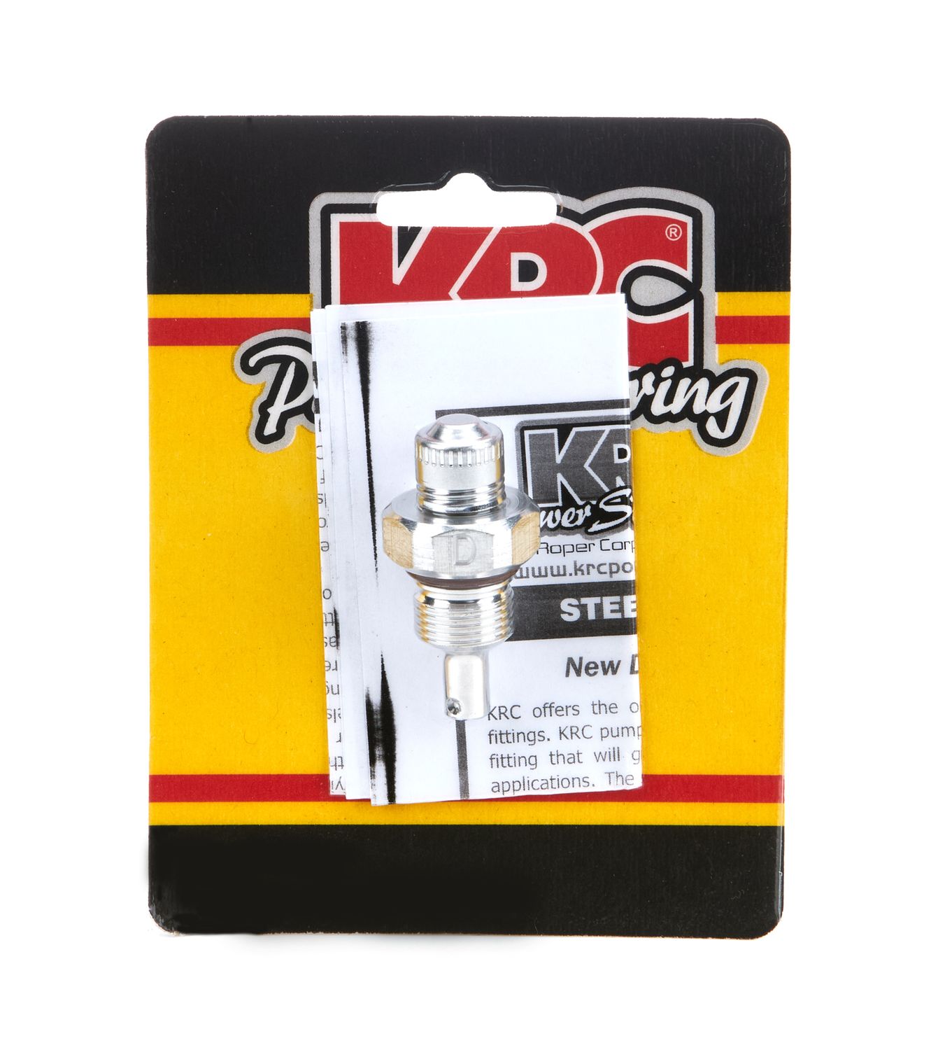 KRC POWER STEERINGAlum Flow Valve -6AN Male ID - D