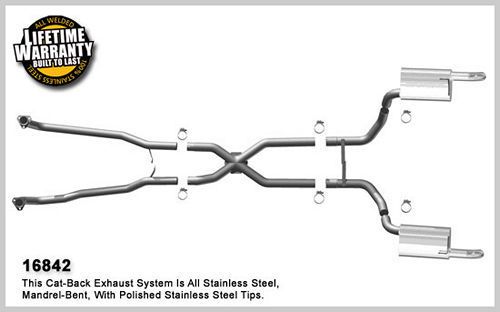 MAGNAFLOW PERF EXHAUST68-73 Corvette 5.7L Cat Back Exhaust Kit