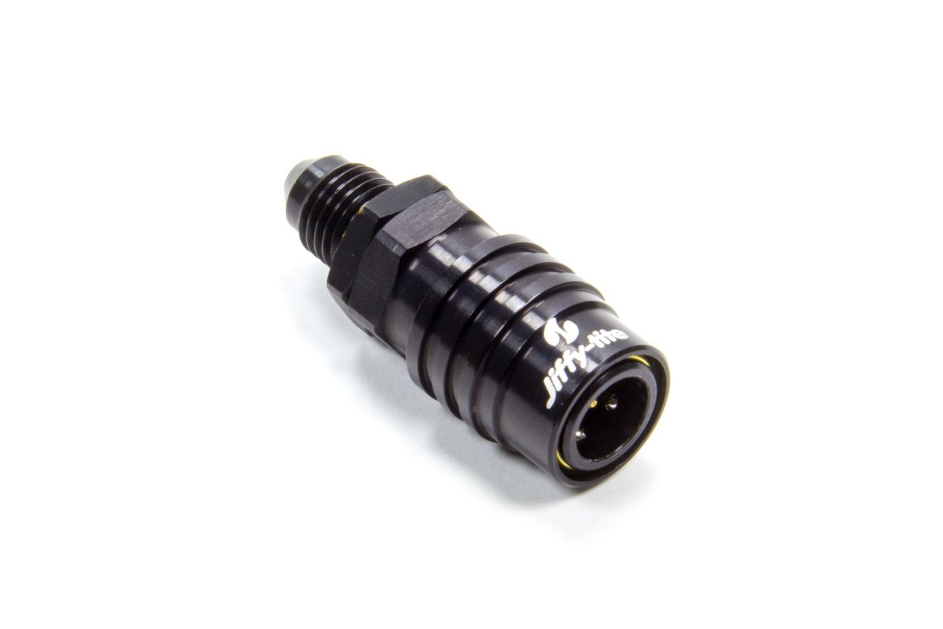 JIFFY-TITEQ/R #4 Male Str to #4 Socket Valved Black