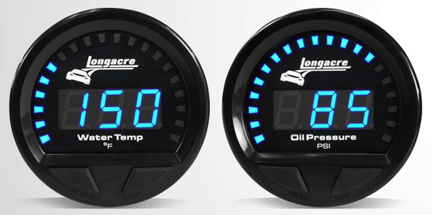 LONGACREWaterproof LED 2 Gauge Panel OP/WT