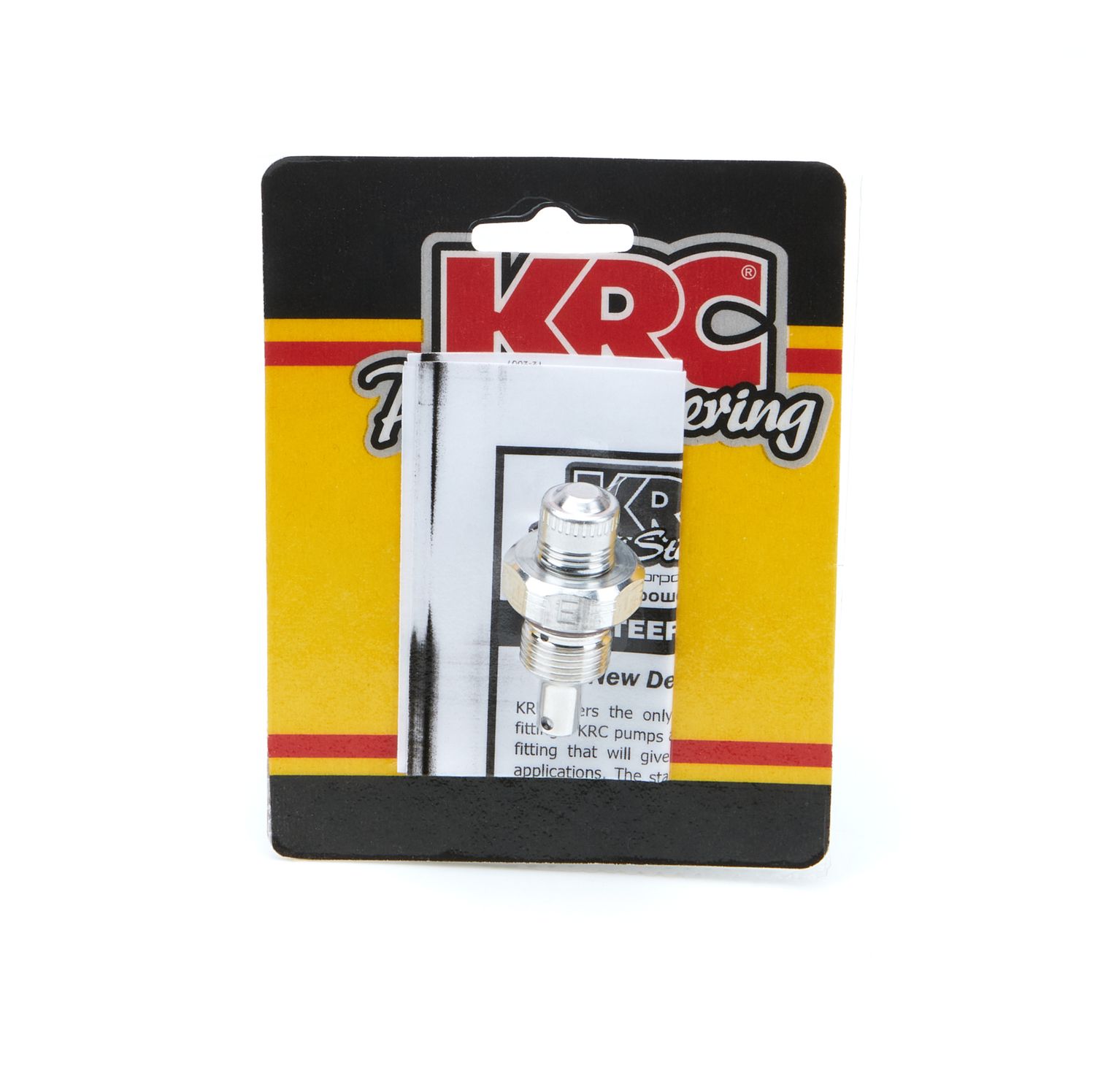KRC POWER STEERINGAlum Flow Valve -6an Male ID - E