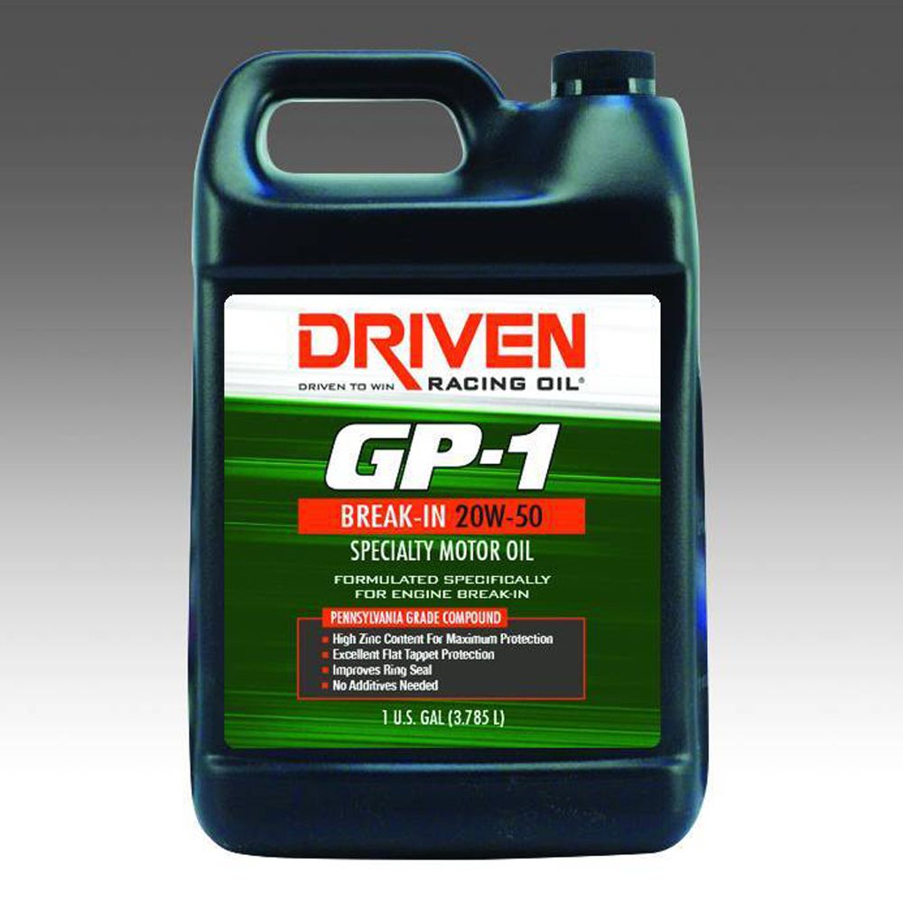 DRIVEN RACING OILGP-1 Conventional Break- In Oil 20w50 1 Gallon