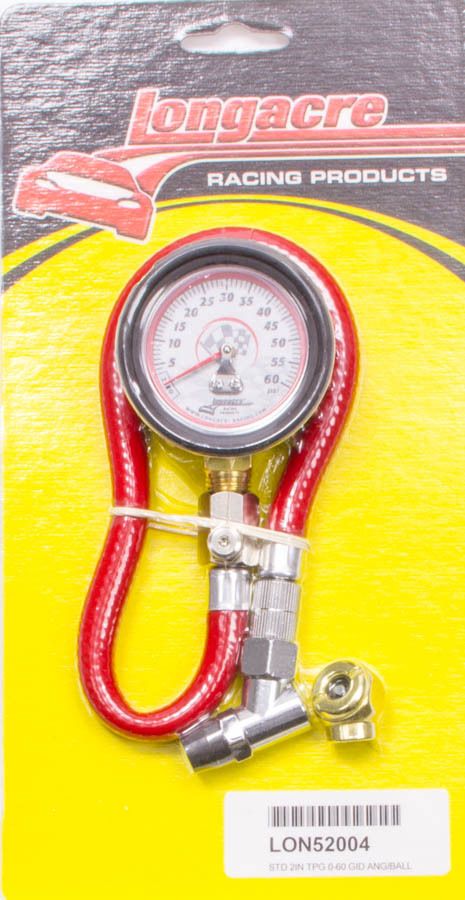 LONGACRETire Gauge 0-60PSI 2in GID