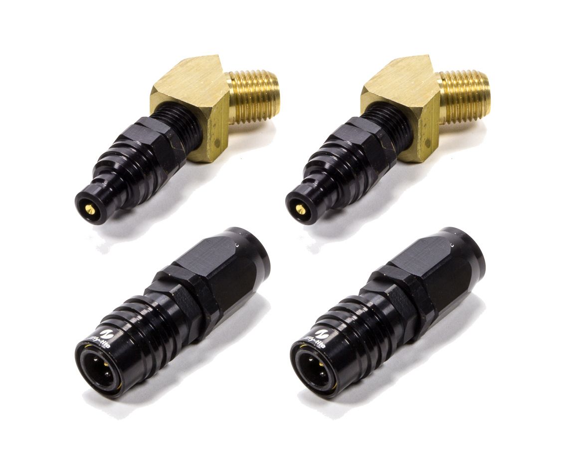 JIFFY-TITE Trans Line Fitting Kit 1/4 NPT Black