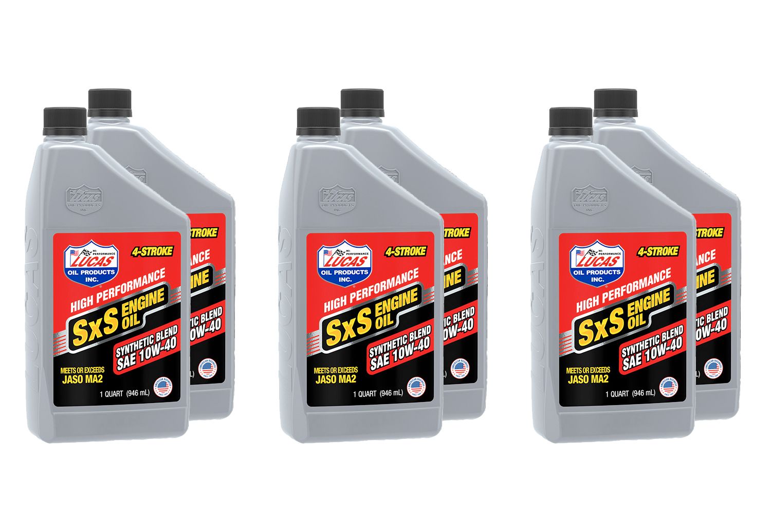 LUCAS OILSynthetic Blend 10w40 SXS Oil Case 6 x 1 Quart