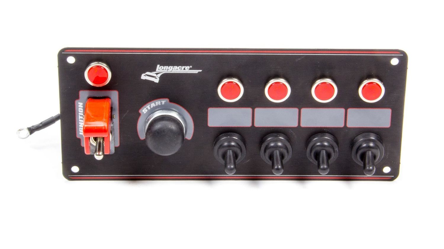 LONGACREIgnition Panel Black w/ 4 Acc. and Pilot Light