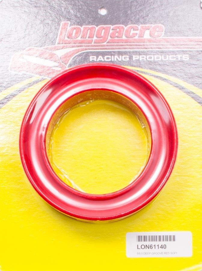 LONGACRE5in/5.5in Deep Groove Spring Rubber Red Soft