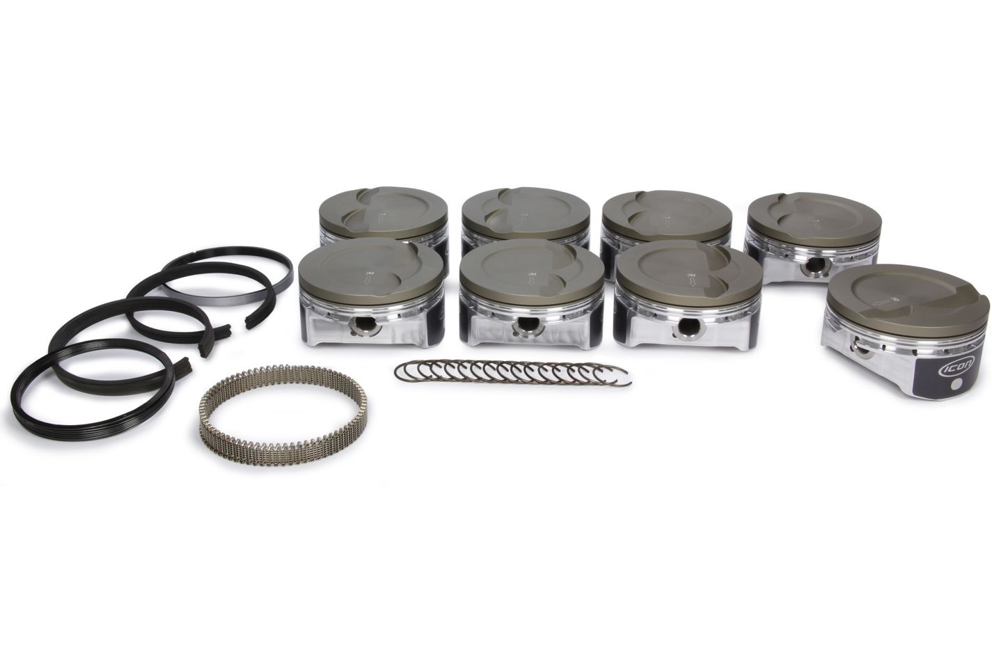ICON PISTONS LS 6.0/6.2L Dish Forged Piston/Ring Set 4.030
