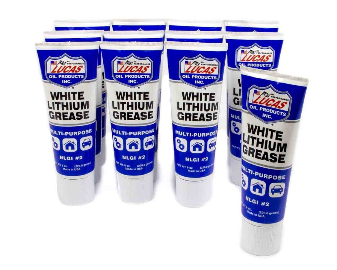 LUCAS OILWhite Lithium Grease 12x8 Ounce