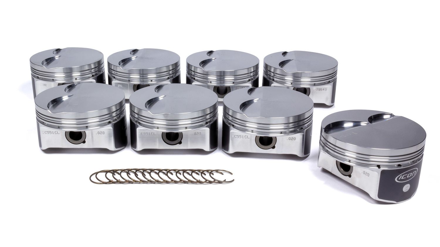 ICON PISTONS LS 6.0L/6.2L FT Forged Piston Set 4.000 Bore