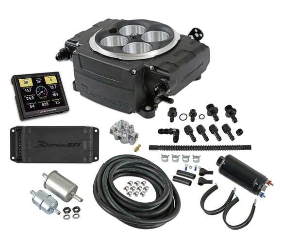 HOLLEYSniper 2 EFI Master Kit Black w/PDM