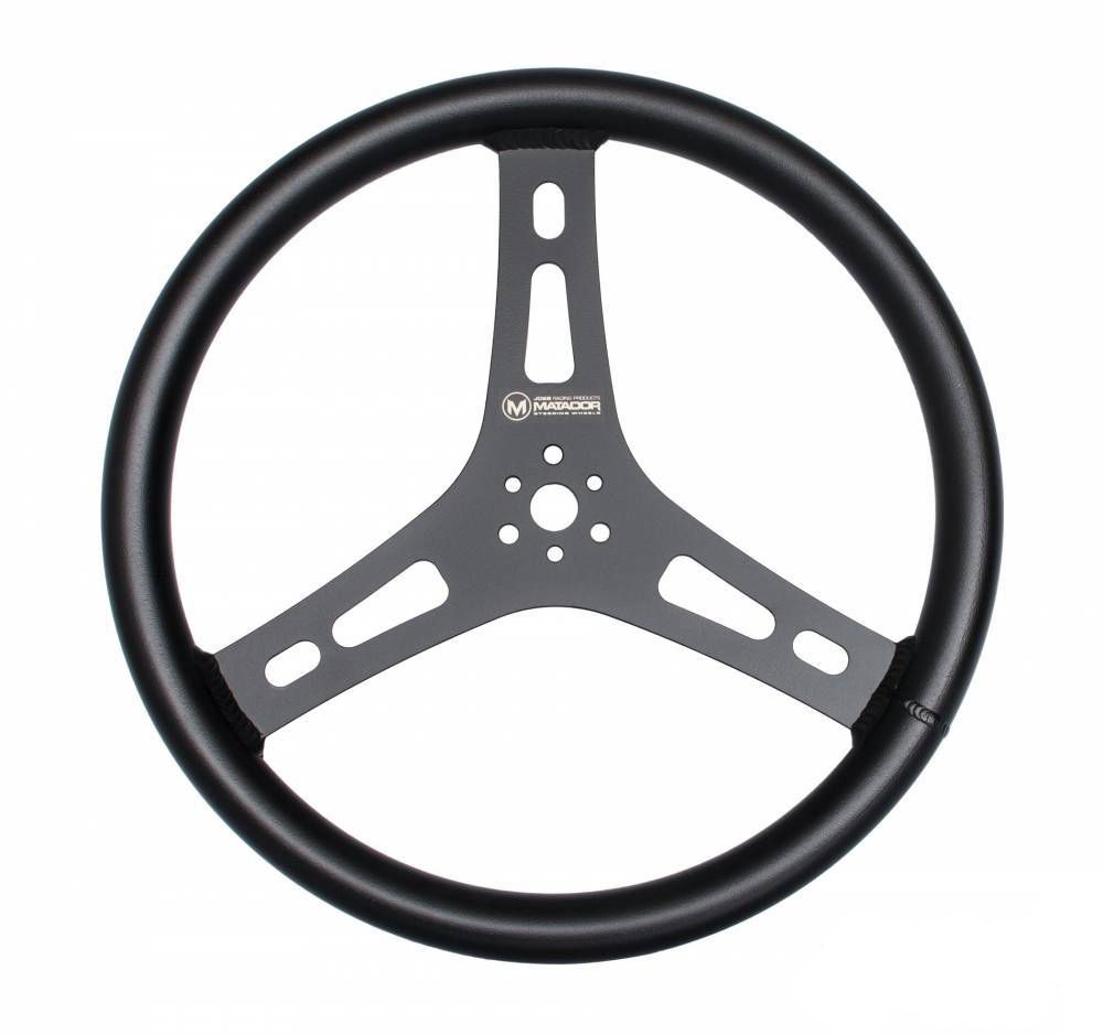 JOES RACING PRODUCTSMatador Steering Wheel Black 15in Flat