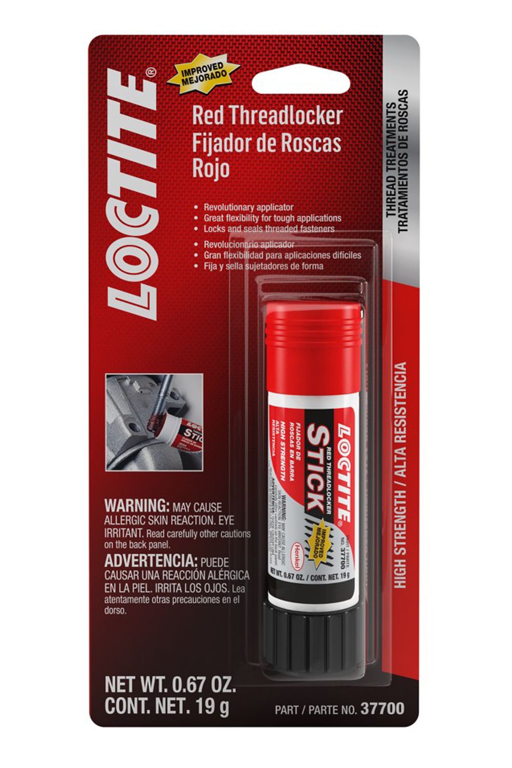 LOCTITEThreadlocker Red Stick 19g/.67oz
