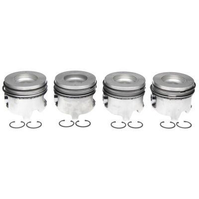 MAHLE ORIGINAL/CLEVITEPiston Set w/Rings 4pk GM 6.6L Duramax LH
