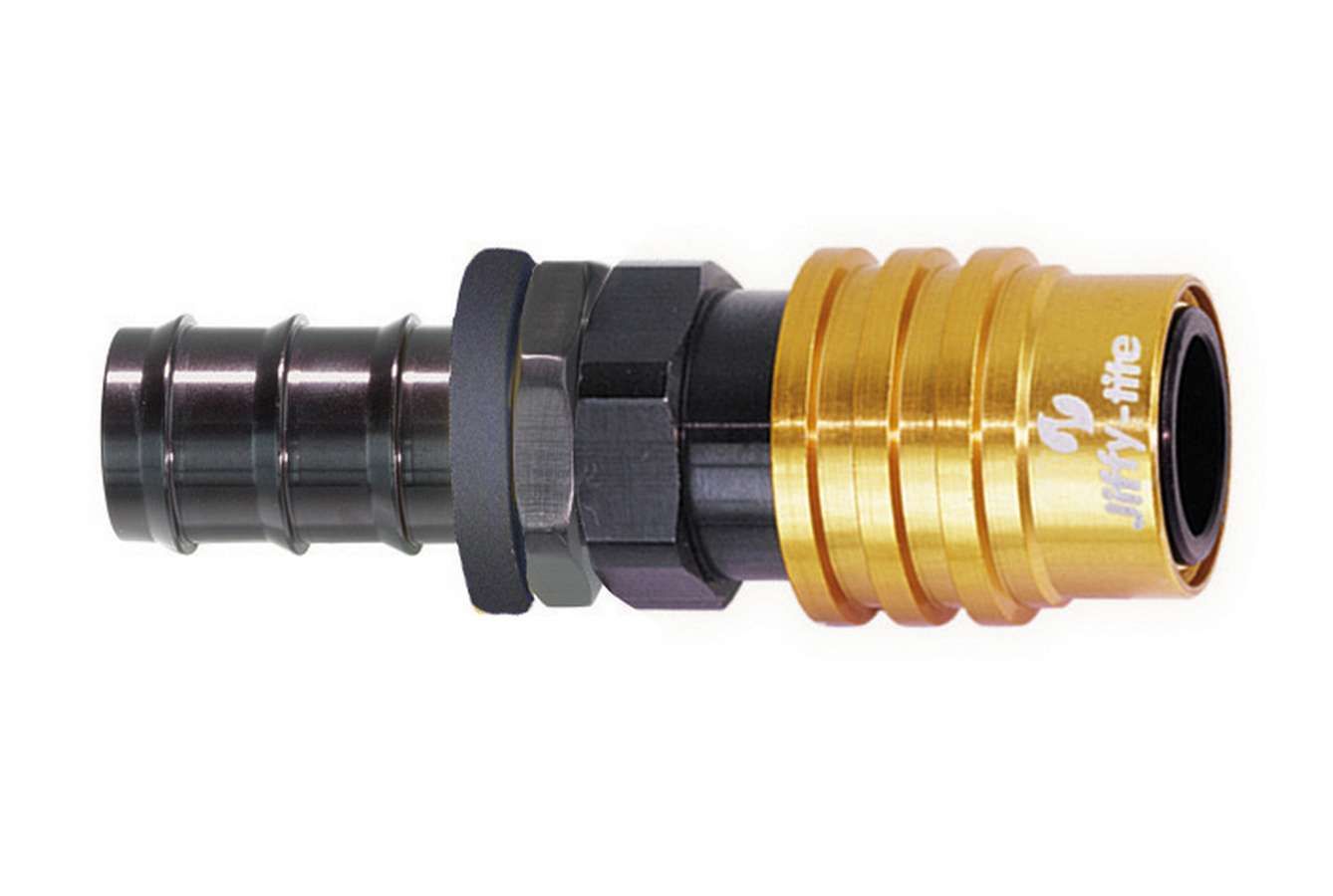 JIFFY-TITEQ/R #4 Str Male Socket Push to lock Hose Barb