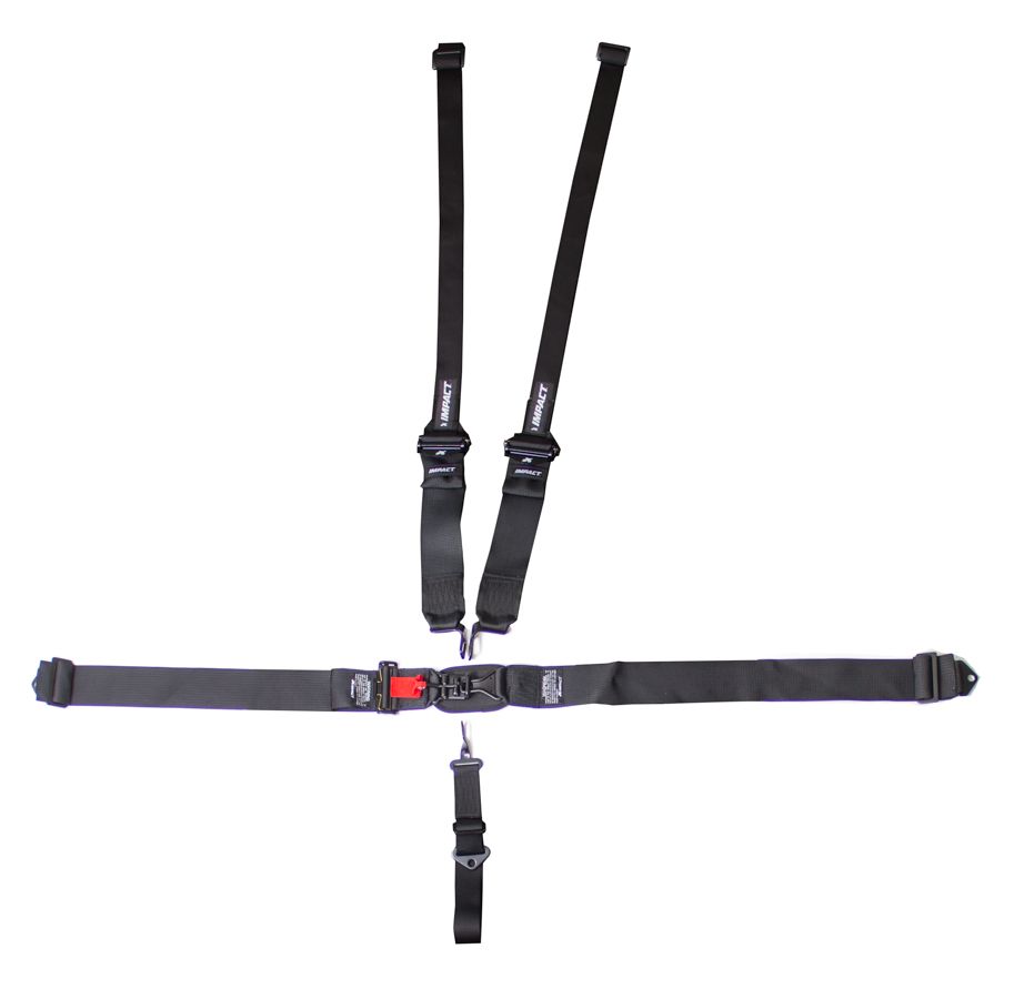 IMPACT RACING5pt Harness L/L P/D Ind Hans Shld Fixed Left Lap