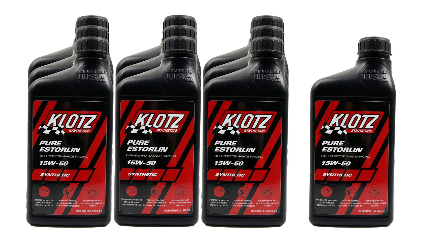 KLOTZ SYNTHETIC LUBRICANTSPure Estorlin Synthetic Oil 15w50 Case 10x1 Qt