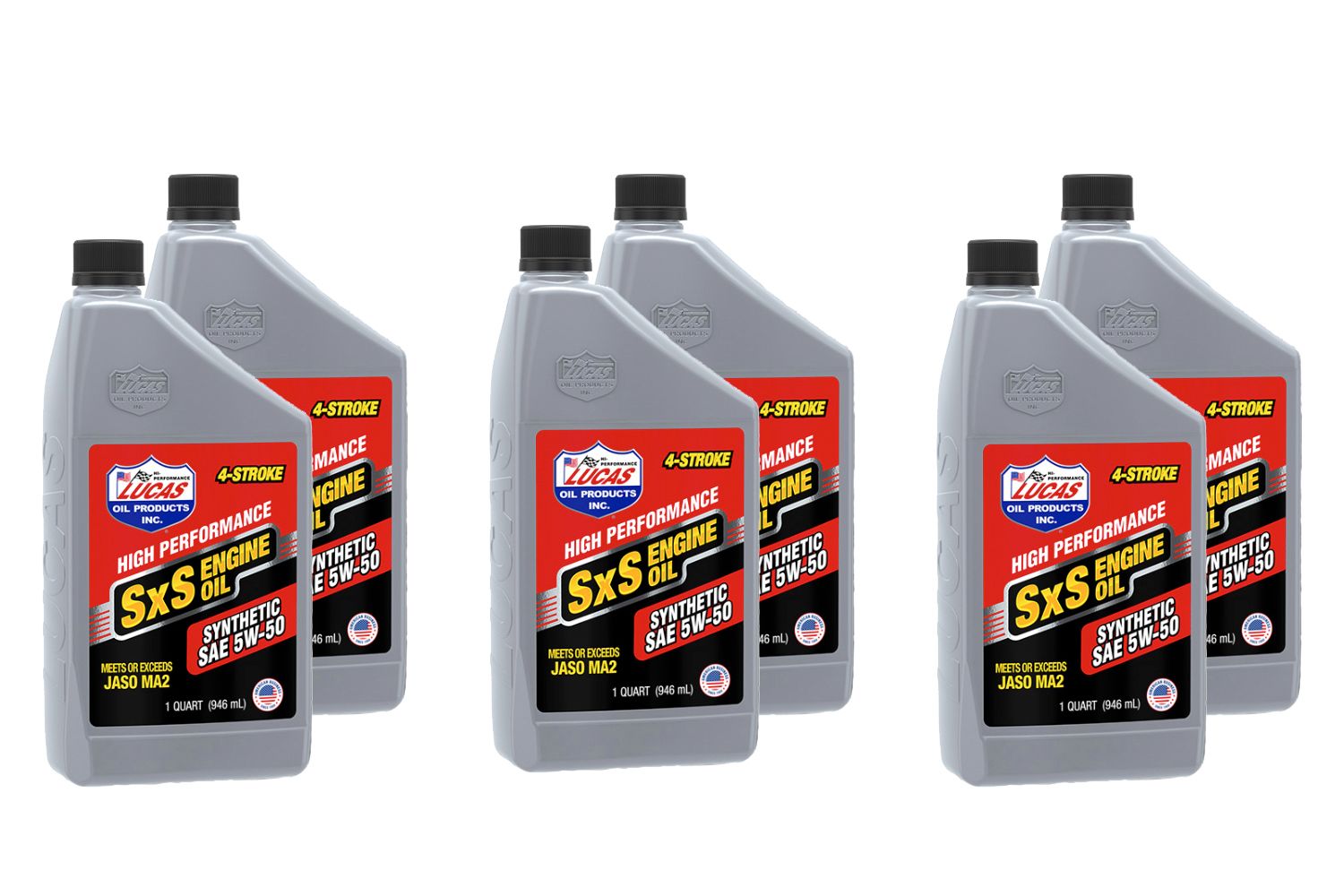 LUCAS OILSynthetic 5w50 SXS Oil Case 6 x 1 Quart
