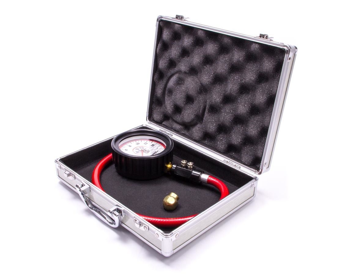 LONGACRETire Gauge 0-15PSI 3.5in GID Dual Bleed Magnum