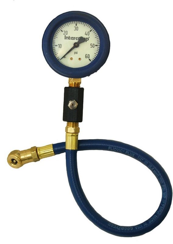 INTERCOMPDeluxe Air Gauge 2.5in 0-60 Glow-in Dark
