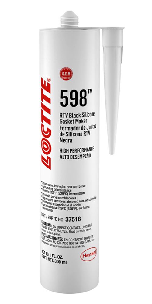 LOCTITERTV 598 Black Silicone Cartridge 300ml/10.14oz