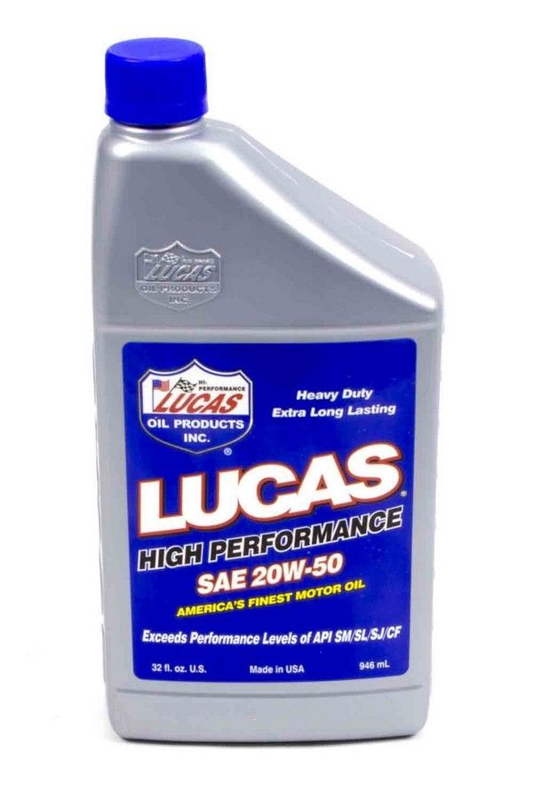 LUCAS OIL20w50 Plus Motor Oil 1 Qt Petroleum
