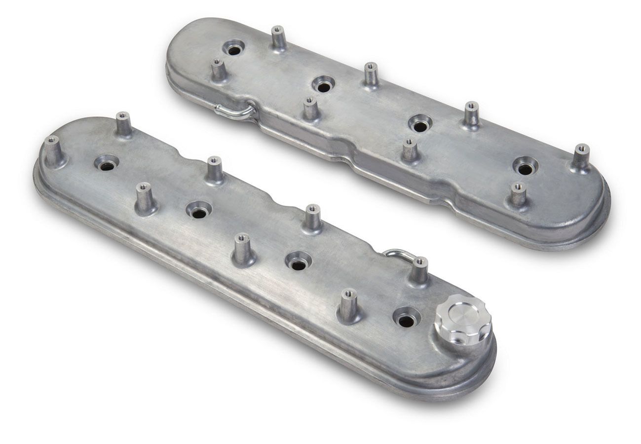 HOLLEYGM LS1 Valve Cover Set Natural Cast Finish