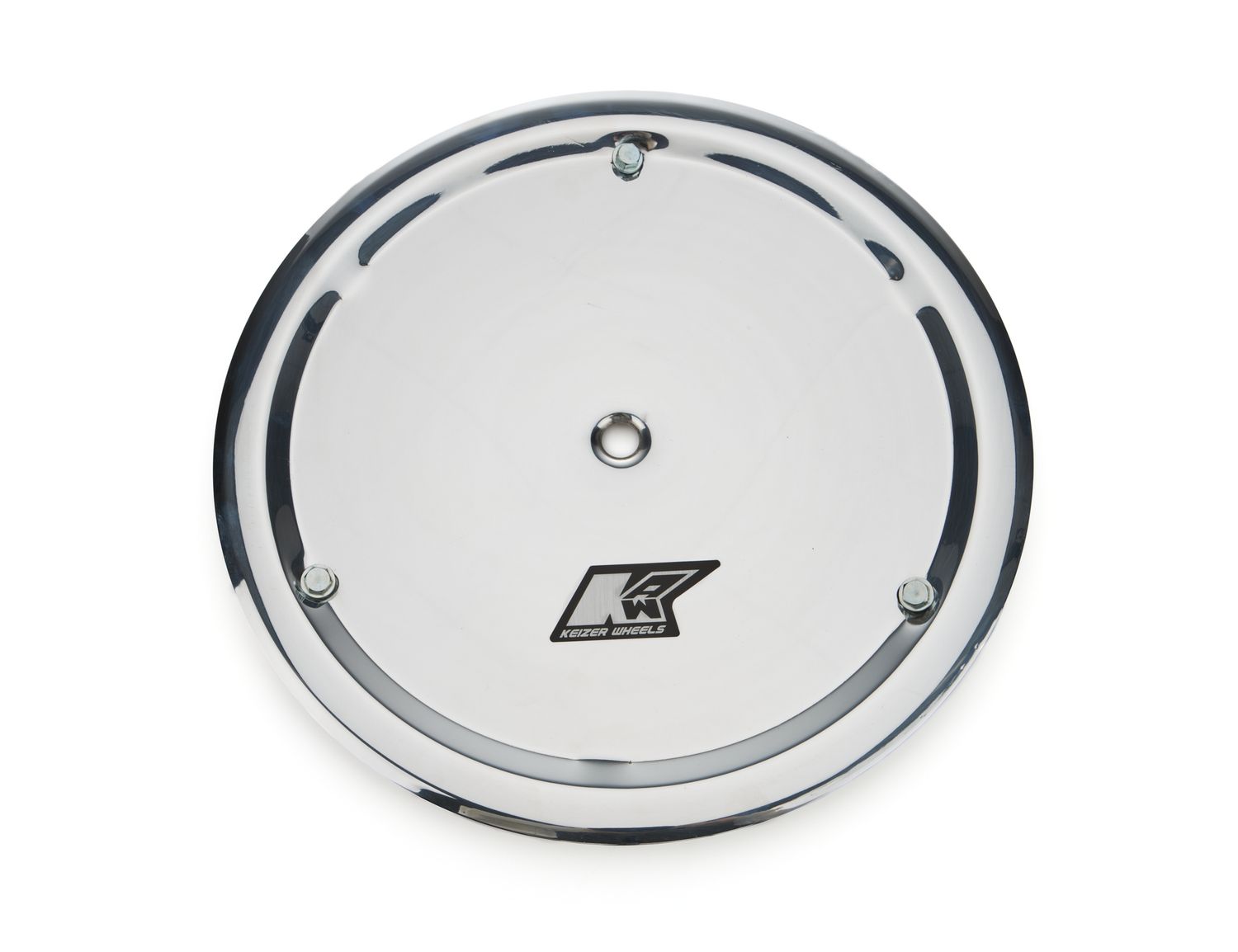 KEIZER ALUMINUM WHEELS, INC.Mudcover 15in Polished w /3 5/16-18 Bolts