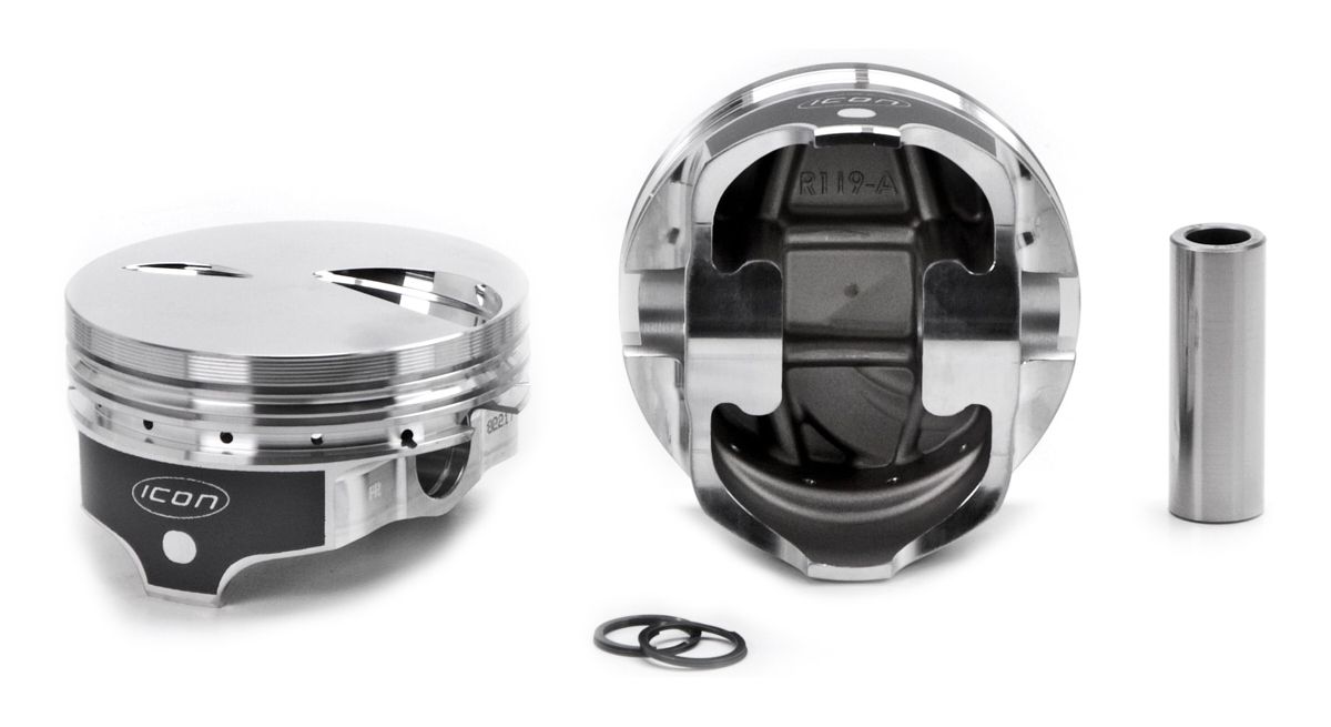ICON PISTONSBBF 460 FT Forged Piston Set 4.420 Bore -3.4cc