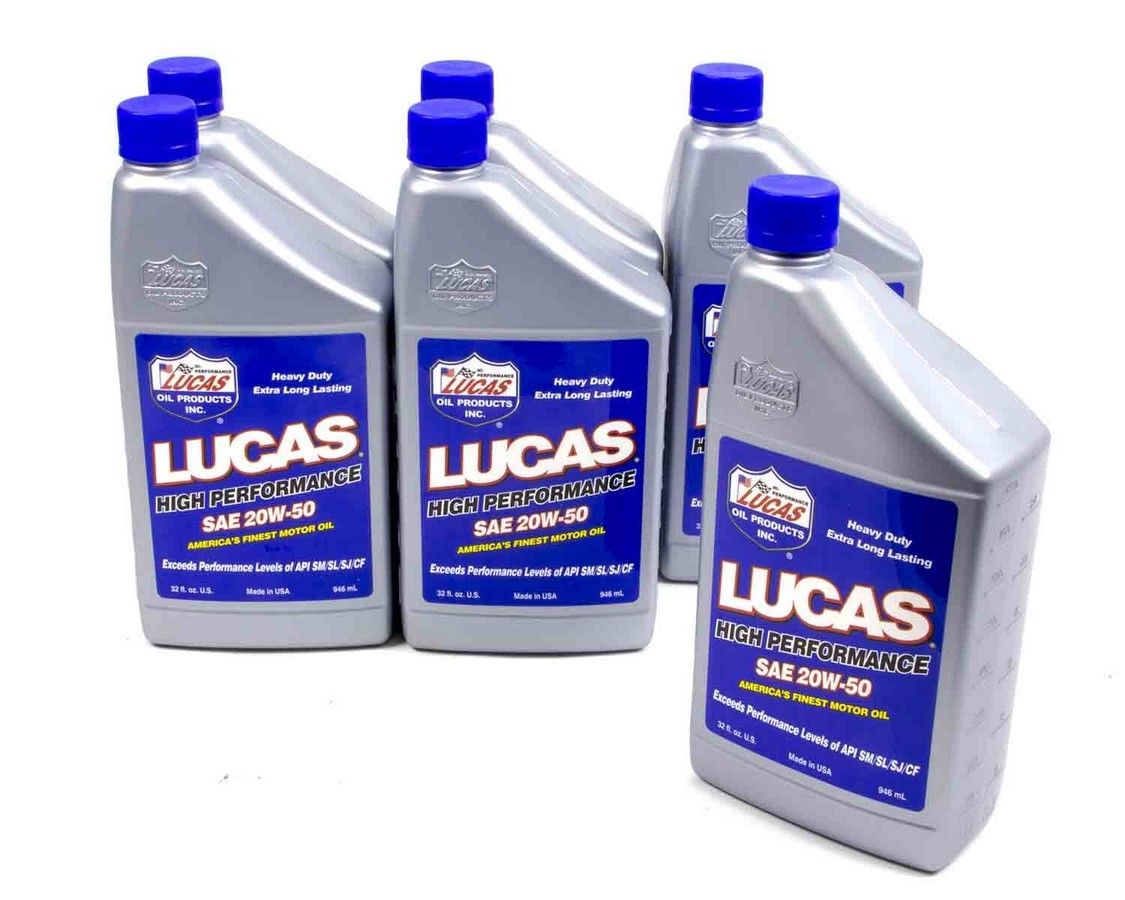 LUCAS OIL20w50 Plus Oil 6x1 Qt