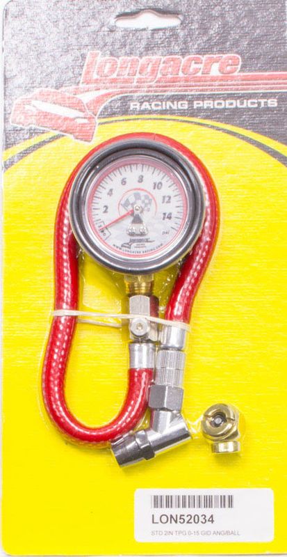 LONGACRETire Gauge 0-15PSI 2in GID